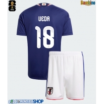 Maglie da calcio Giappone Ayase Ueda #18 Prima Maglia Bambino Mondiali 2026  Manica Corta + Pantaloni corti)